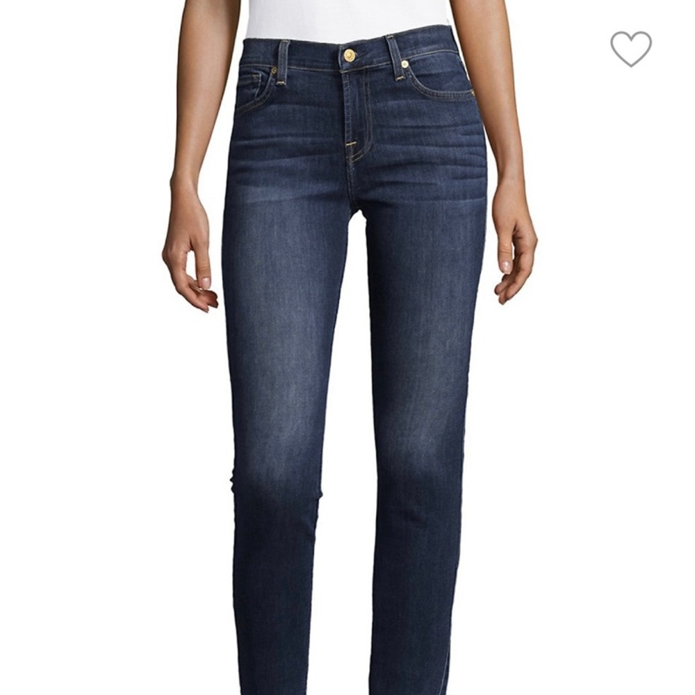 7 For All Mankind Gwenevere faded wash midrise jeans Size Womens 30